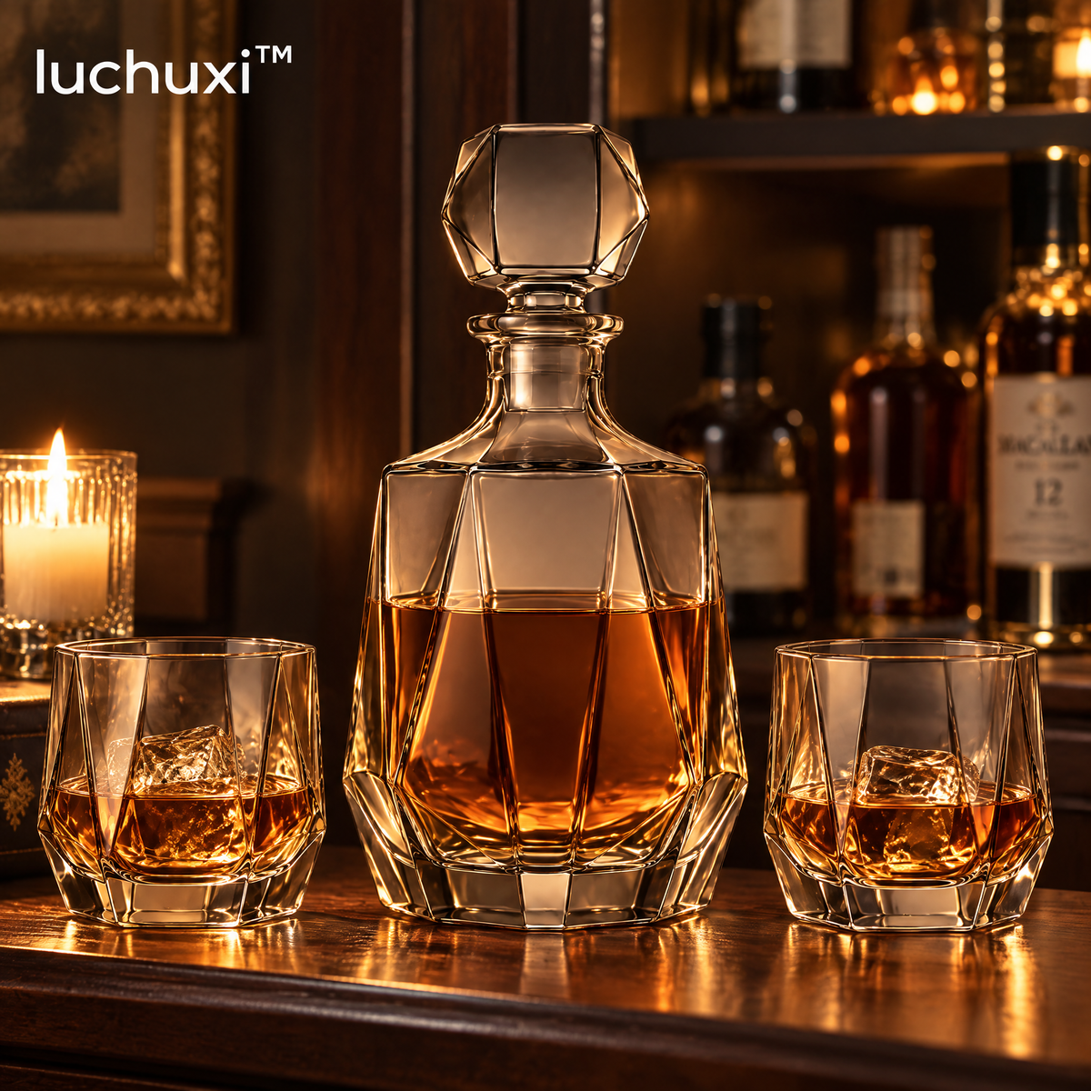 luchuxi™ Nocturne Whiskey Decanter Set – image 1