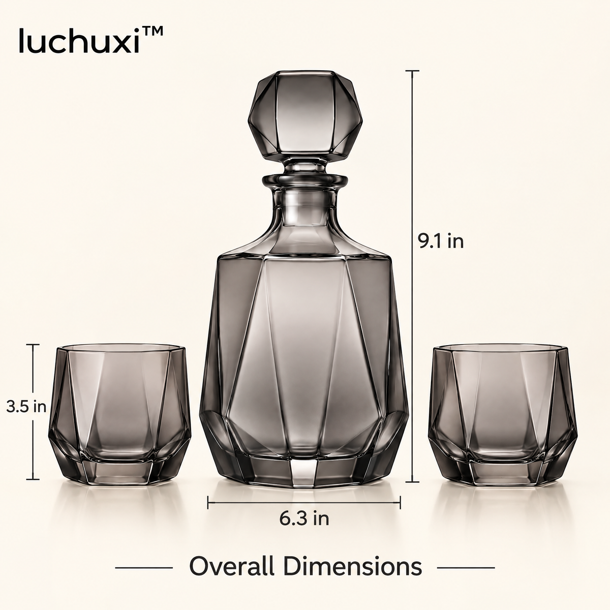 luchuxi™ Nocturne Whiskey Decanter Set – image 3