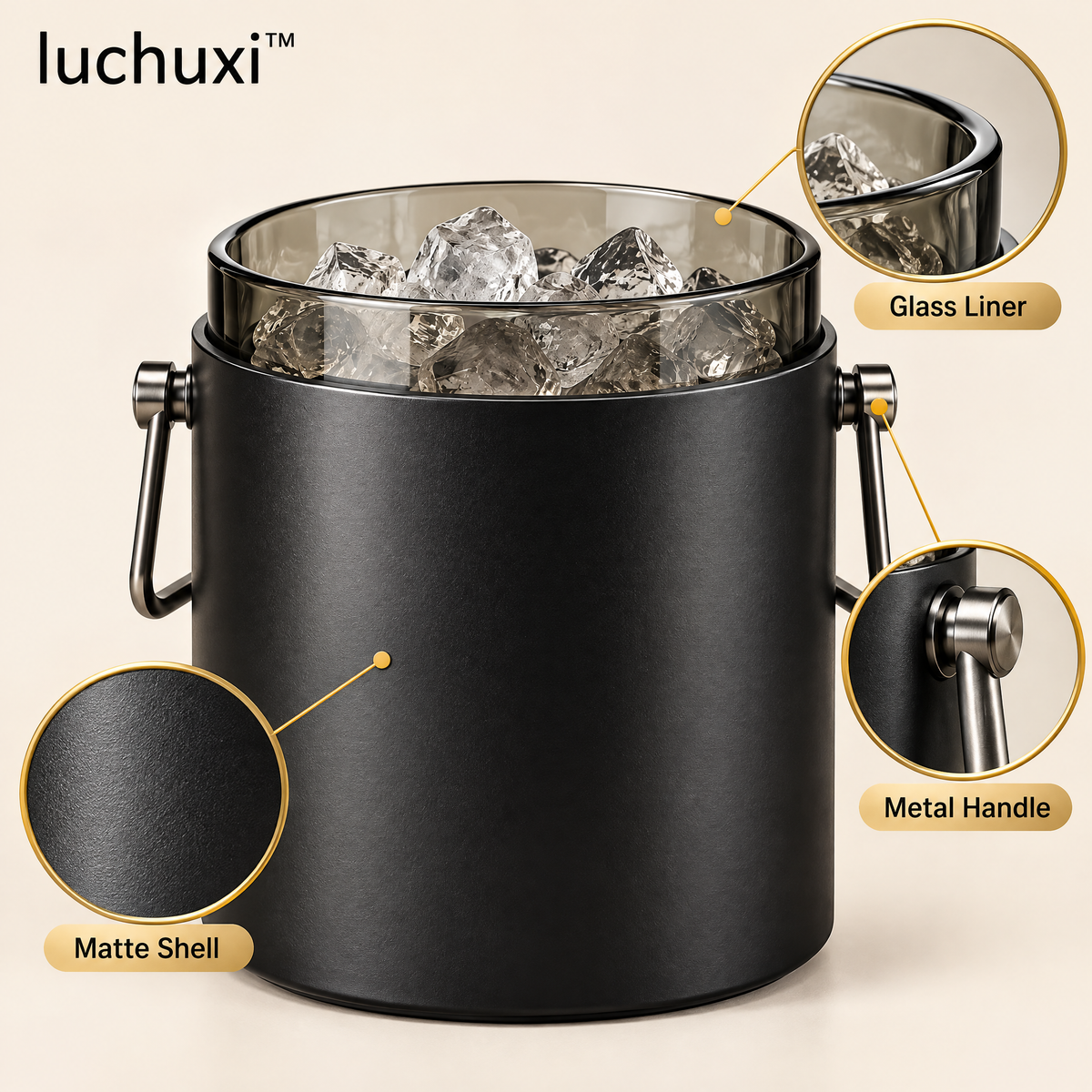 luchuxi™ Obsidian Ice Bucket – image 2