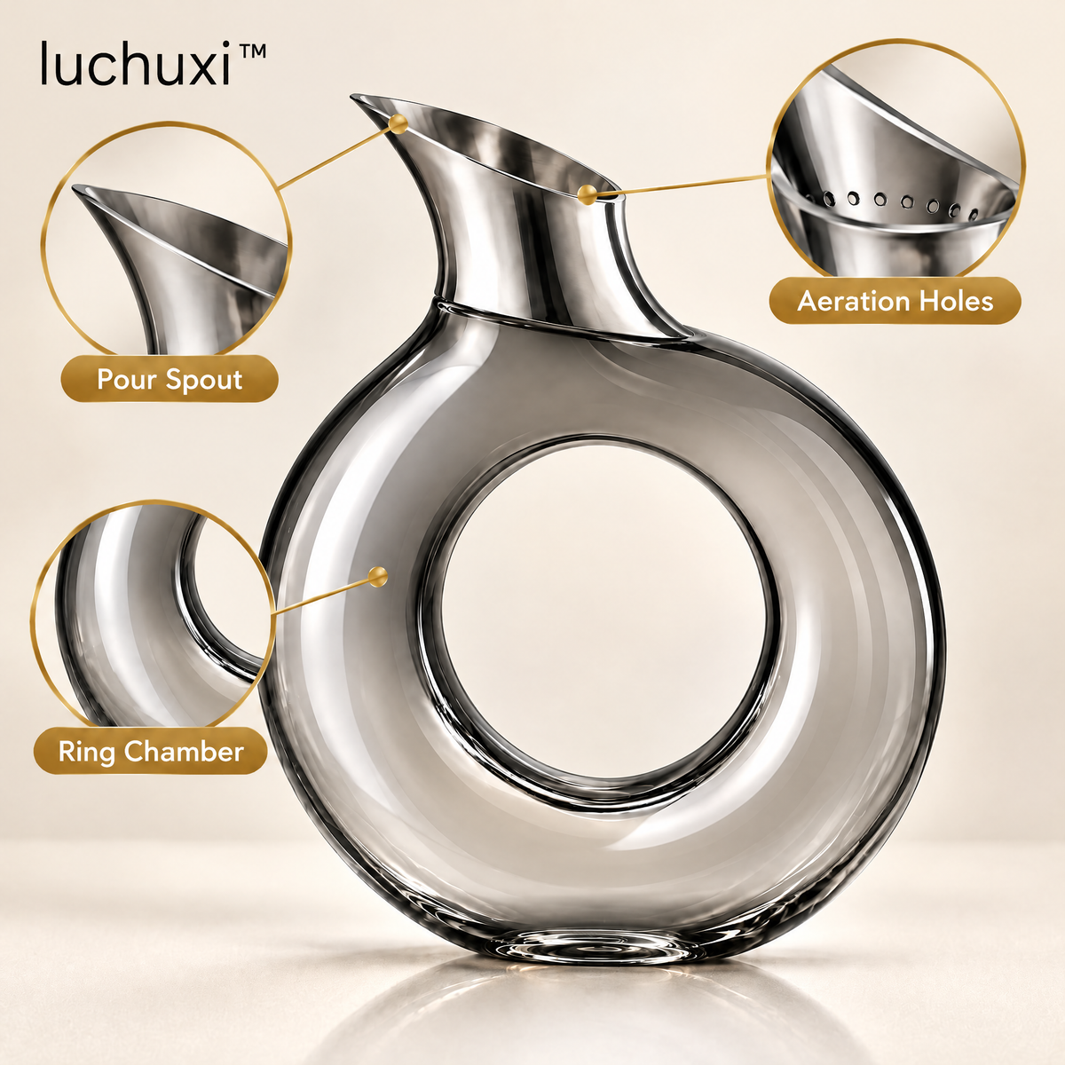 luchuxi™ Halo Wine Aerator – image 2