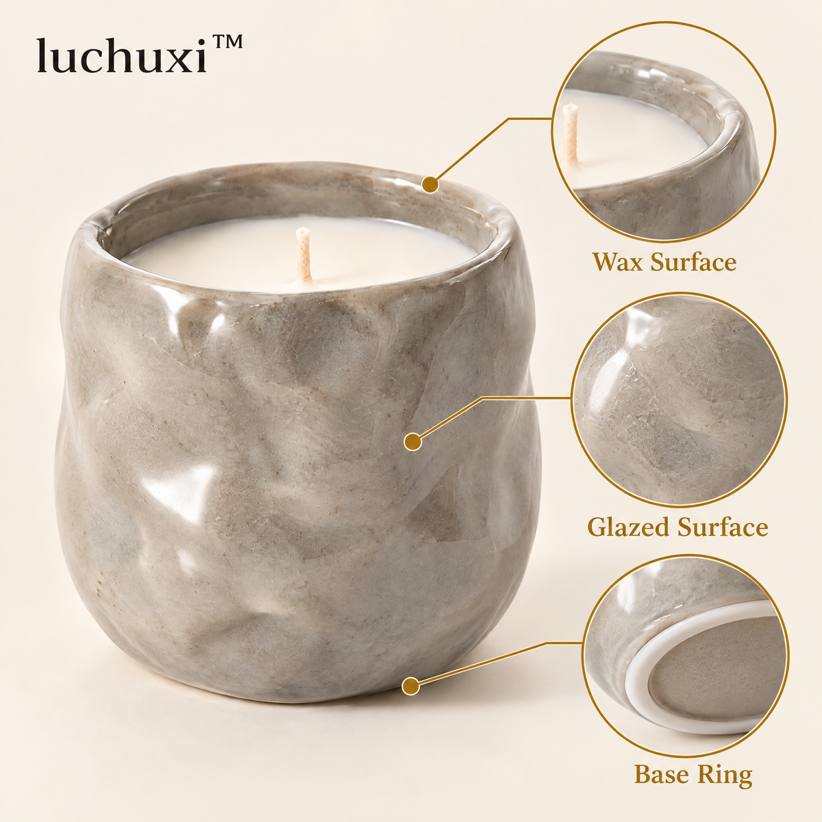 luchuxi™ Serein Ceramic Candle – image 2